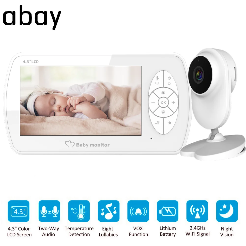 4 3 дюймовый радионяня беспроводная видео с камерой двусторонняя аудиосвязь