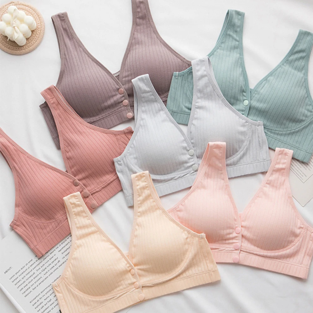 Бюстгальтер для кормящих мам нижнее белье в стиле жилета беременных хлопковый