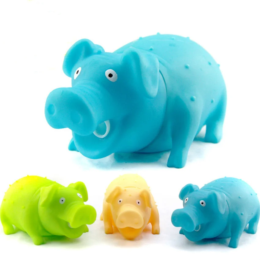 21 см Большой размер мультфильм кричащая свинья раньше звуковая резиновая