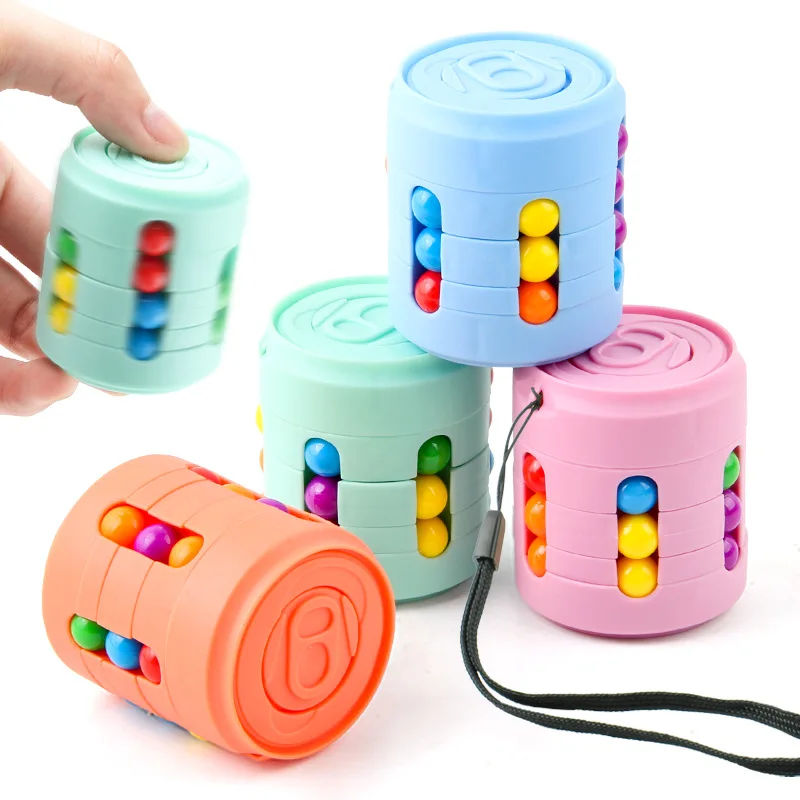 

Can Decompression Magic Cube Fingertip Rotating Top Decompression Toy educational game stress reliever toys