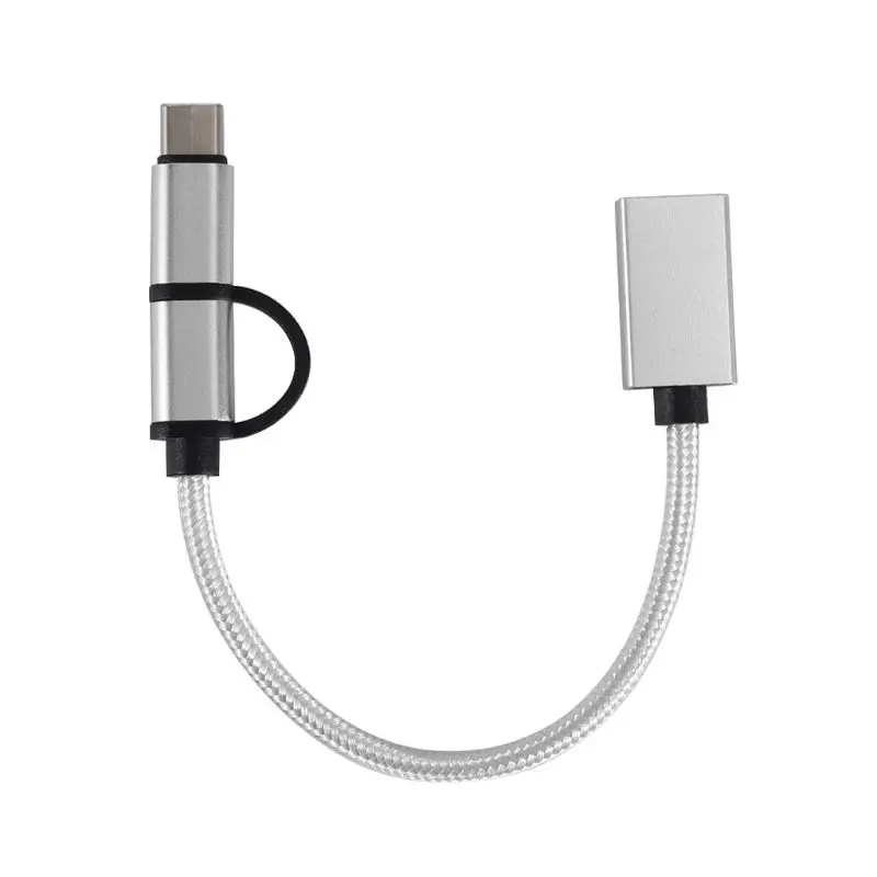 72XB Универсальный 2in1 Тип C + кабель с разъемами микро usbи USB 2 0 Женский адаптер
