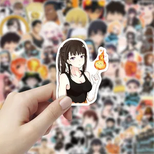103050100pcs fire force anime stickers diy laptop fridge guitar luggage skateboard phone car graffiti sticker decals kid toys free global shipping