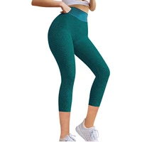 2pc new sports leggings women tight bubble hip lifting exercise fitness running high waist yoga pants elastique sport e2