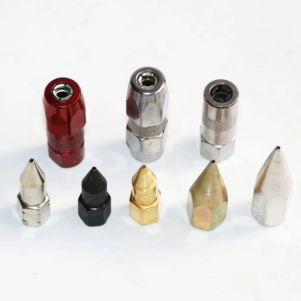 Explosion-proof Butter Sharp Flat Mouth Grease Gun Accessories Oil Nipple Fittings | Инструменты