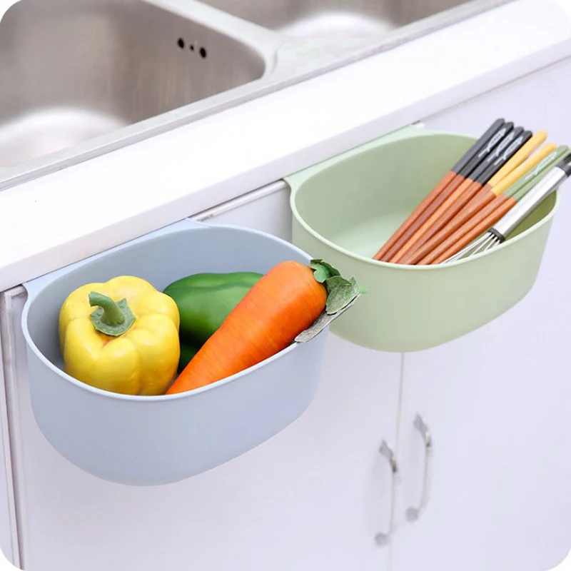 Kitchen Supplies Cabinet Door Hanging Trash Can Under The Sink Shelf Storage Artifacts Space Saving Embedded Plastic | Дом и сад