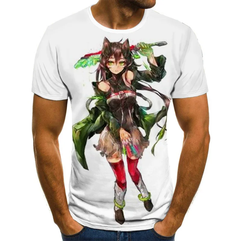 

Summer 3D Three-Dimensional Women's Quick-Drying Breathableoose Fashion Trendy Personality Tencel Short-Sleeved T-Shirt Men
