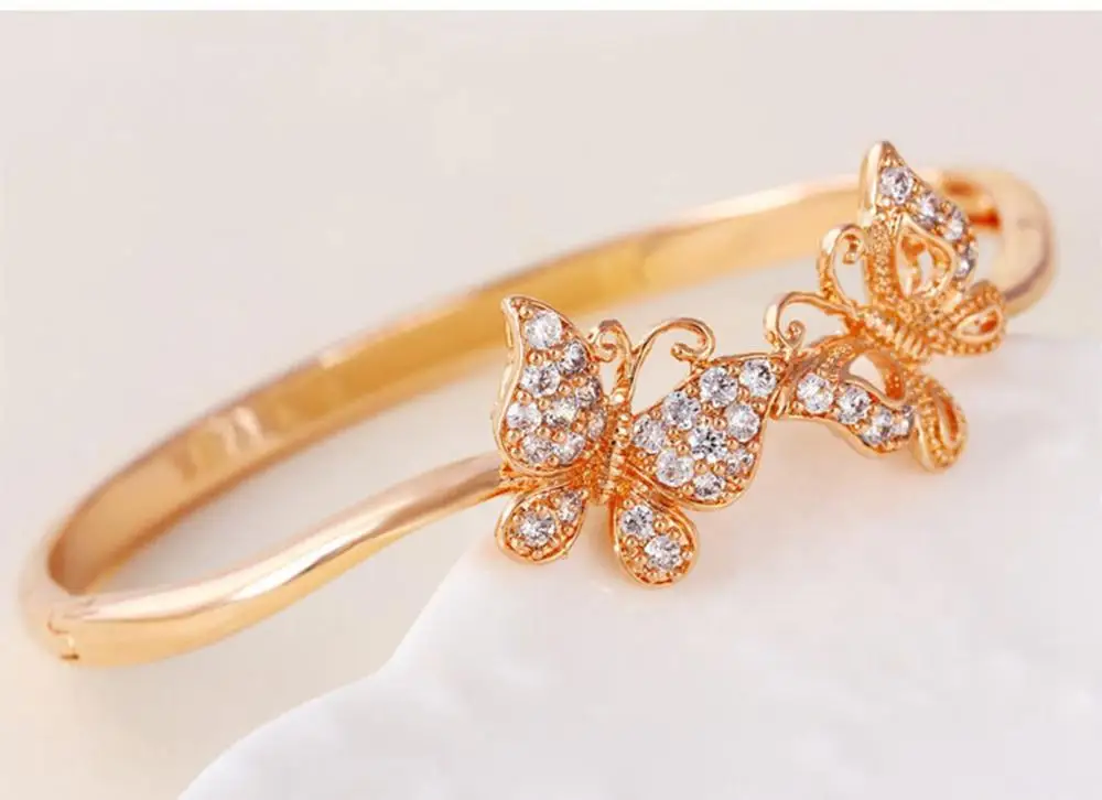 Модные украшения для свадебной вечеринки подарок из желтого золота Модный