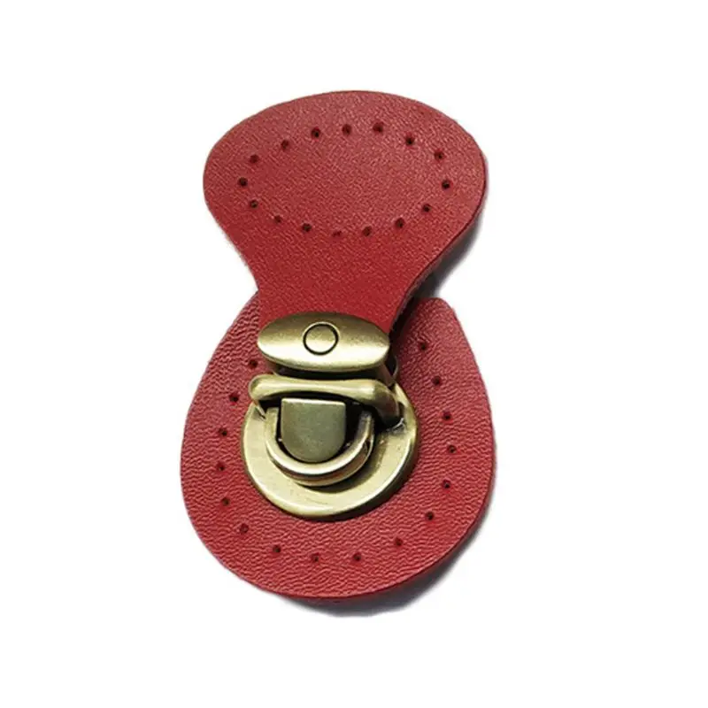 

Faux Leather Magnetic Button Lock Bag Snap Closure Buckle Clasp DIY Replacement