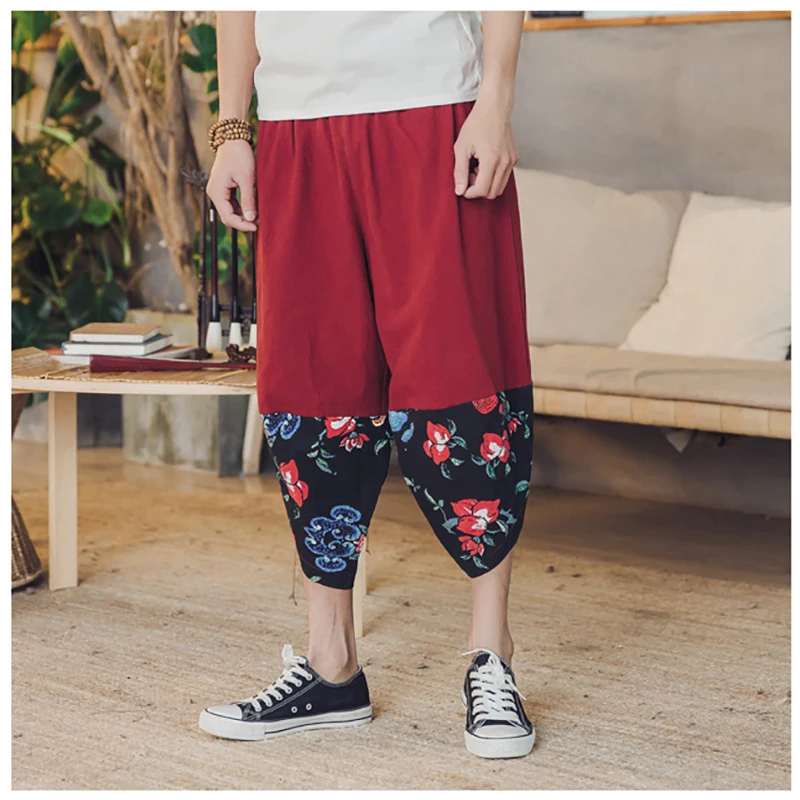 Мужские брюки повседневные китайские Retrp 2020 осенние и летние мужские свободные