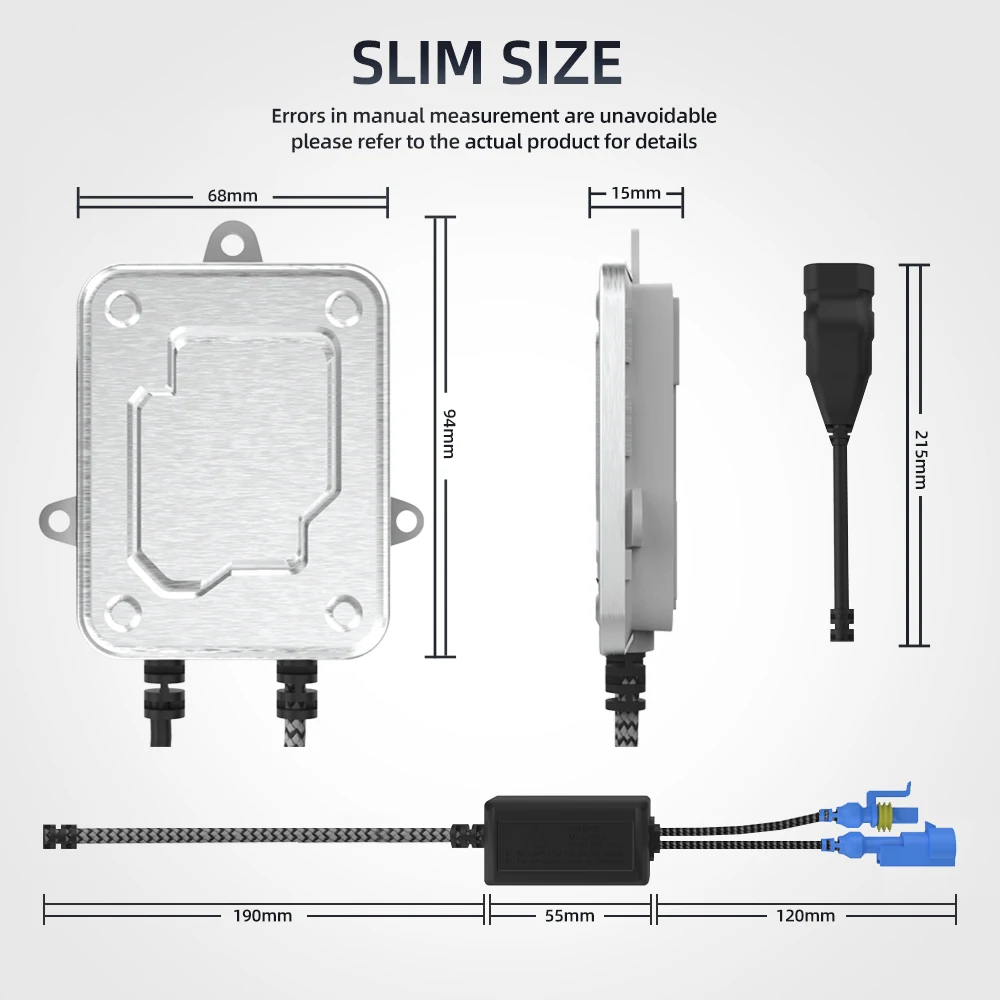 2 шт. 55 Вт AC Быстрый Яркий балласт H4 ксенон Цифровой Тонкий Балласт Ксенон H7