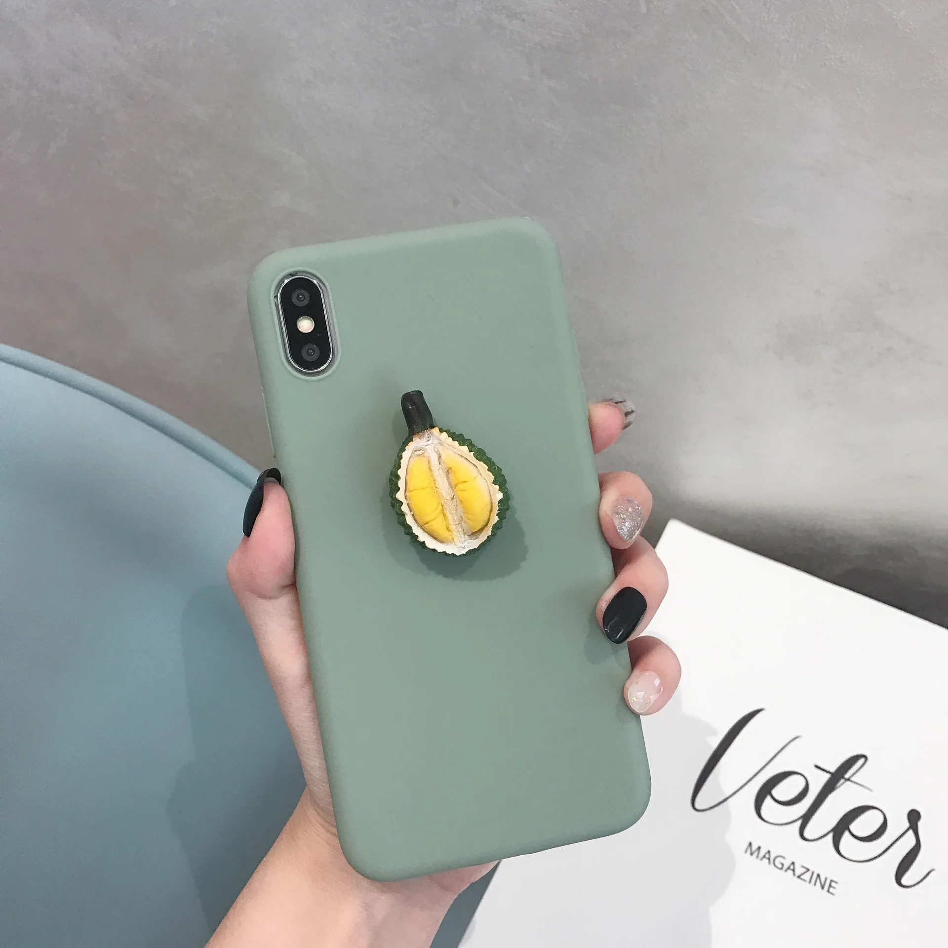 3D Авокадо Фрукты мультфильм чехол для iPhone X XR XS Max 6 6S Plus 7 8 TPU силиконовая задняя