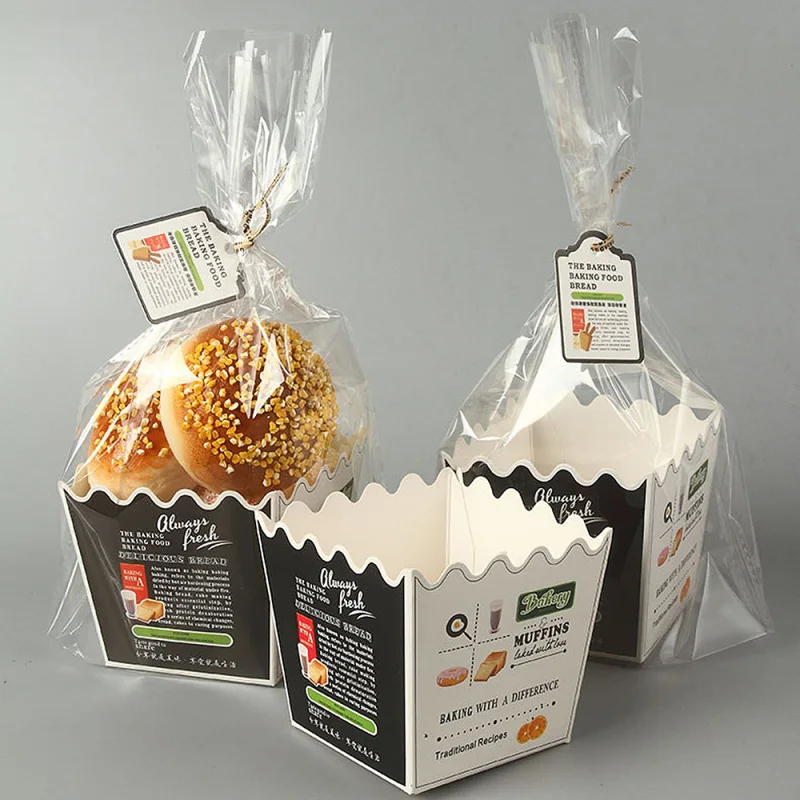 10 шт. бумажный лоток для выпечки хлебное Печенье Кондитерские упаковочные