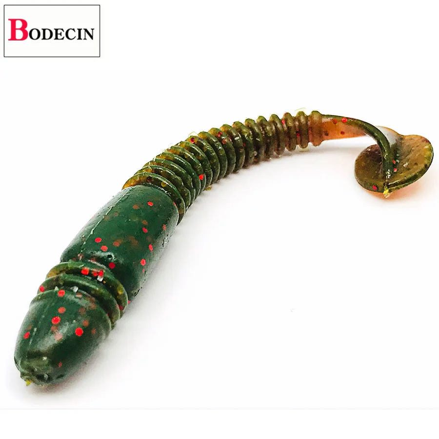 Мягкие силиконовые приманки резиновые 5 шт. червь Grubs T Tail Искусственные Поддельные приманки костюм для рыбалки приманки Shad воблеры соленый запах Swimbait - Цвет: C1  5PCS