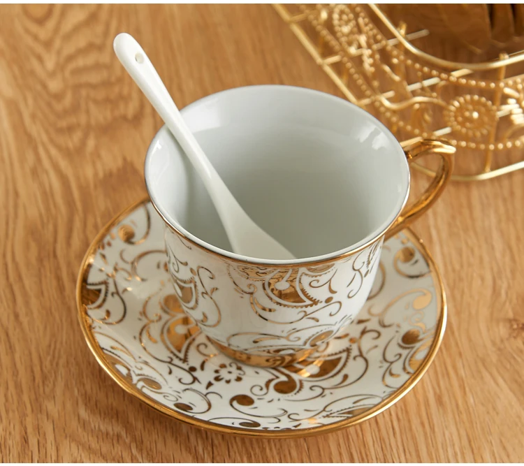 Европа набор кофейных чашек Золотая наклейка parrten Британский Фарфор керамический чайный набор горшок Чай горшок набор после полудня кофейная чашка Чай Вечерние
