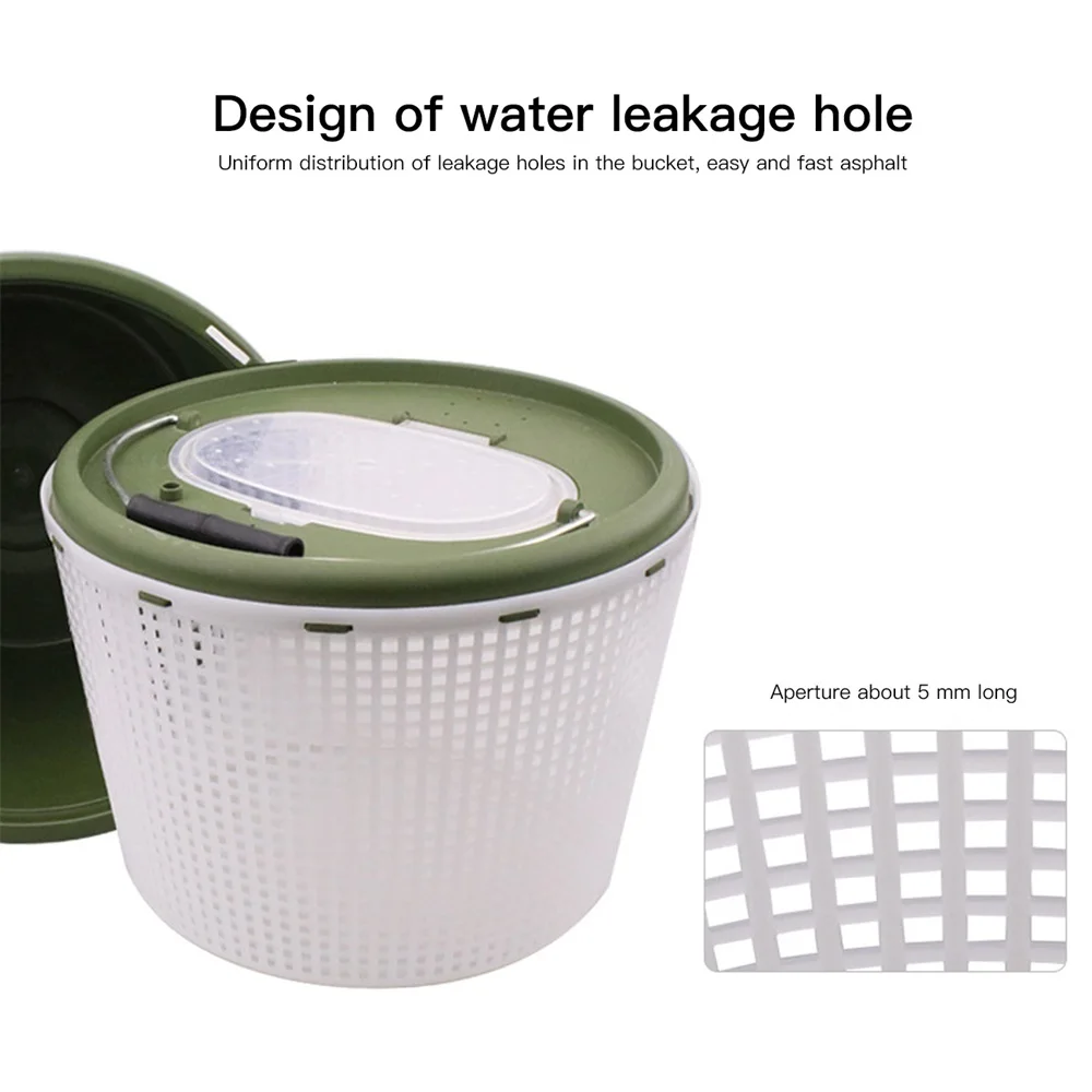 

Portable Outdoor Fishing Bucket Double-deck Grids Breathable Live Fish Box Fishing Bait Tackle Barrel Storage Container Tools