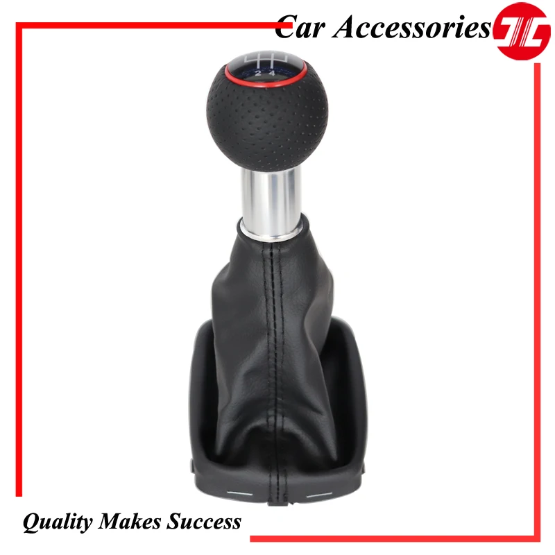 Автомобильная ручка переключения передач с 5 скоростями кожаным ботинком Gaiter для