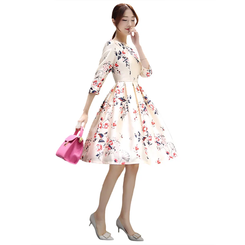 Женское элегантное платье большого размера с длинным рукавом бальное