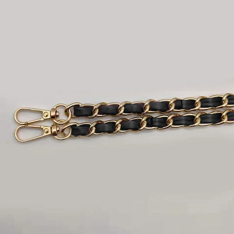 

Gold Metal Chain Shoulder Strap New Detachable PU Leather Shoulder Bag Strap 110cm Long Belts for Handbag Strap Bag Accessories