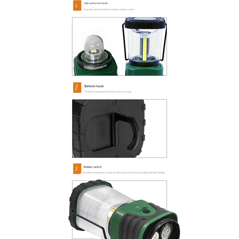 

Camping Lamp Waterproof Tent Light Outdoor Cob Multifunctional Camping Lamp