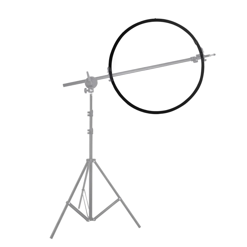 Фото Кронштейн держатель 2"-72"/70-185 см поворотная головка отражатель рукоятка поддержка черного освещения Arm Boom Stand
