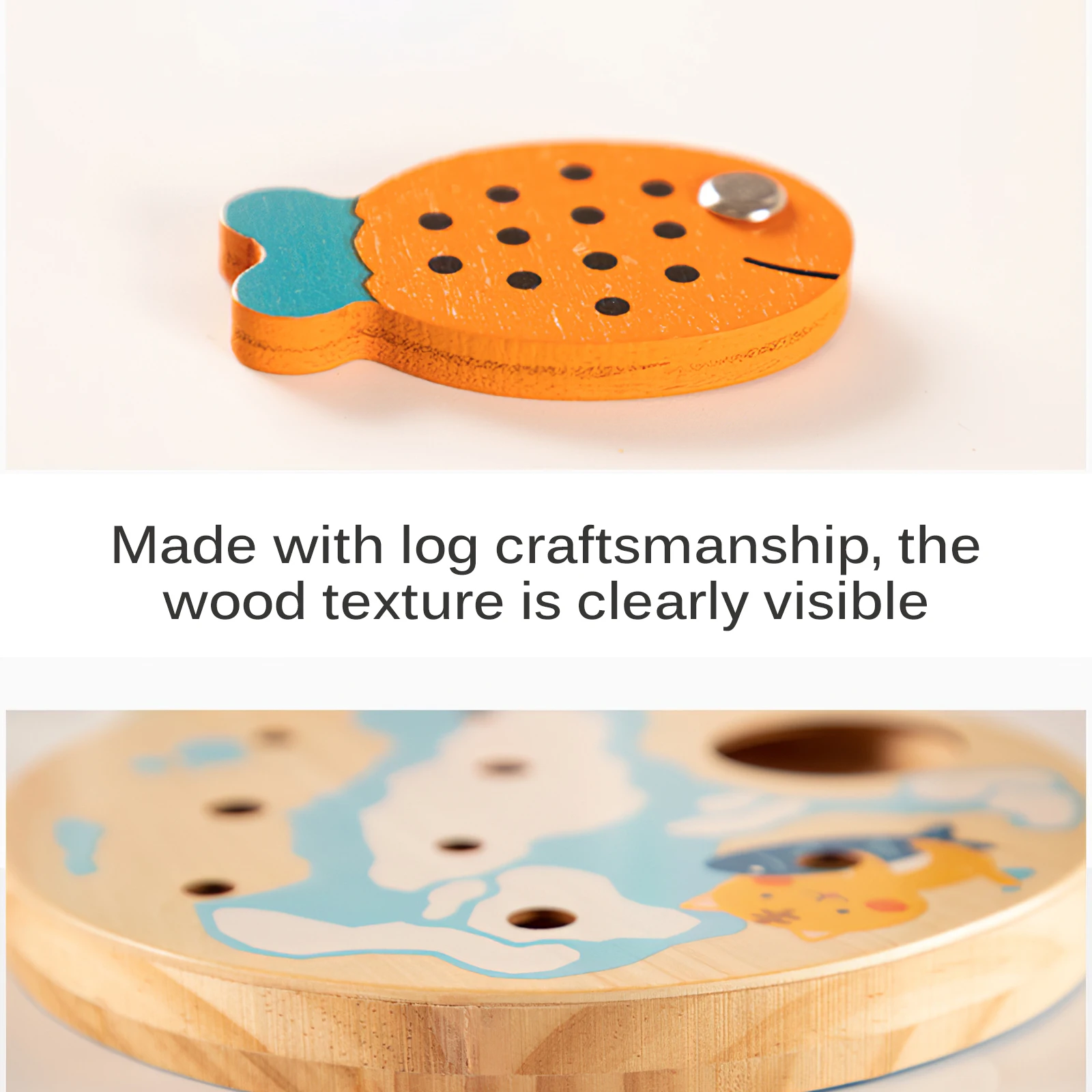 

Magnetic Fishing Game Educational Colorful Fishing Game Set Toy Entertaining Kids Fishing Toy Non-Toxic Baby Boy Girl Playthings