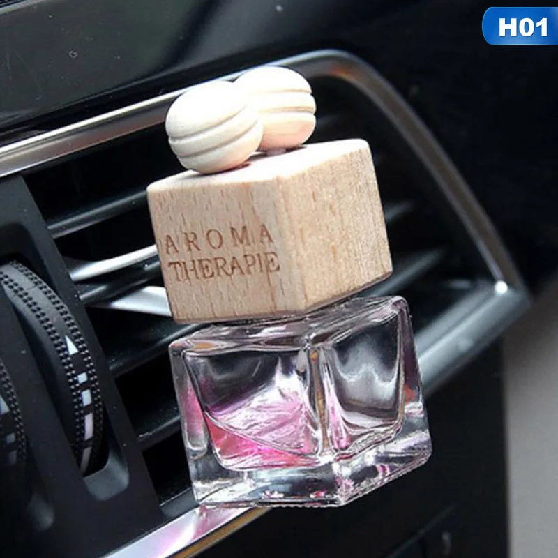 Автомобильный освежитель воздуха подвесная стеклянная бутылка для эфирных масел автомобильный флакон для духов стеклянный автомобиль-Стайлинг авто орнамент