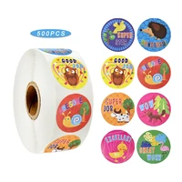 500pcs kawaii animals stickers reward kids cute waterproof stickers for classic toy package seal labels cratoon stickers for kid