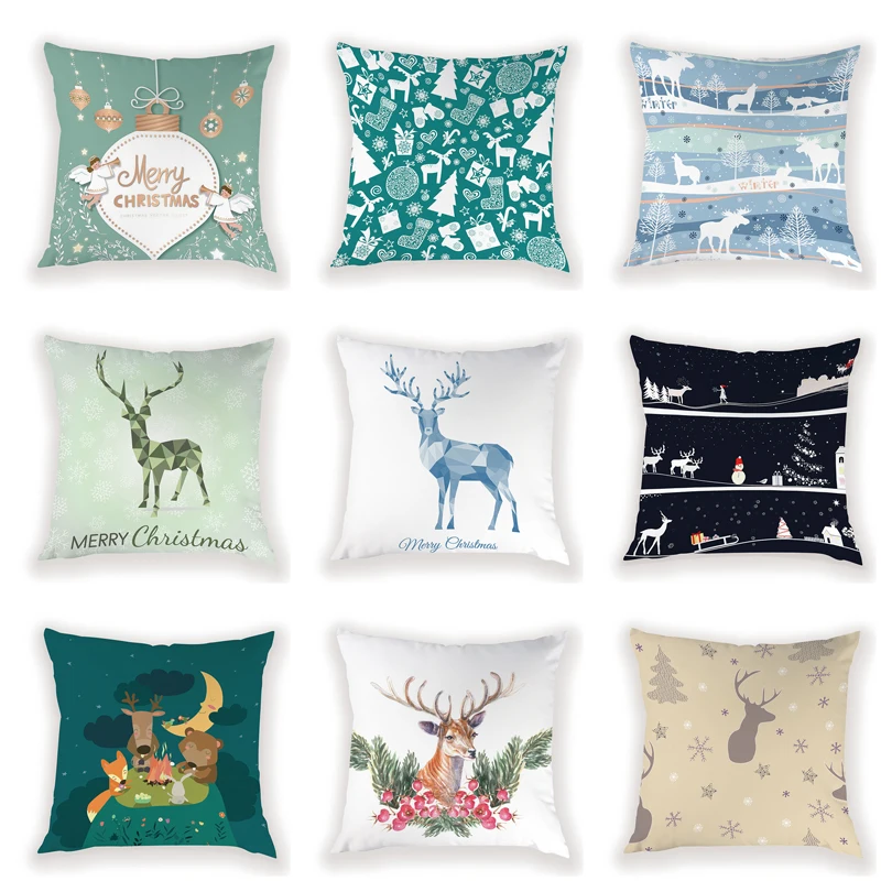 Рождественское украшение наволочка 45X45 Декор для дома рождественские Подушки с