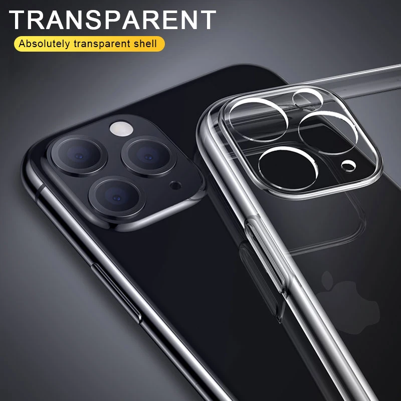 Lens Protection Transparent Phone Case for IPhone 13 11 12 Pro Max Mini Case Soft Silicone Cover for IPhone XS Max X XR 8 7 Plus