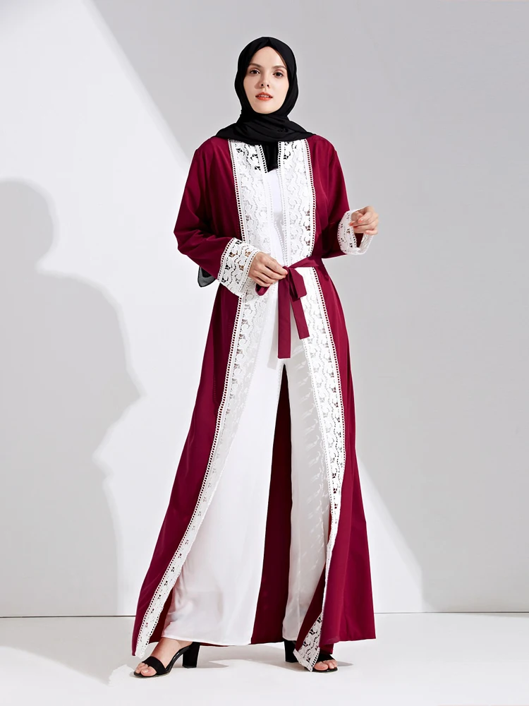 Арабское кружево kebaya мусульманские женские длинные вечерние платья