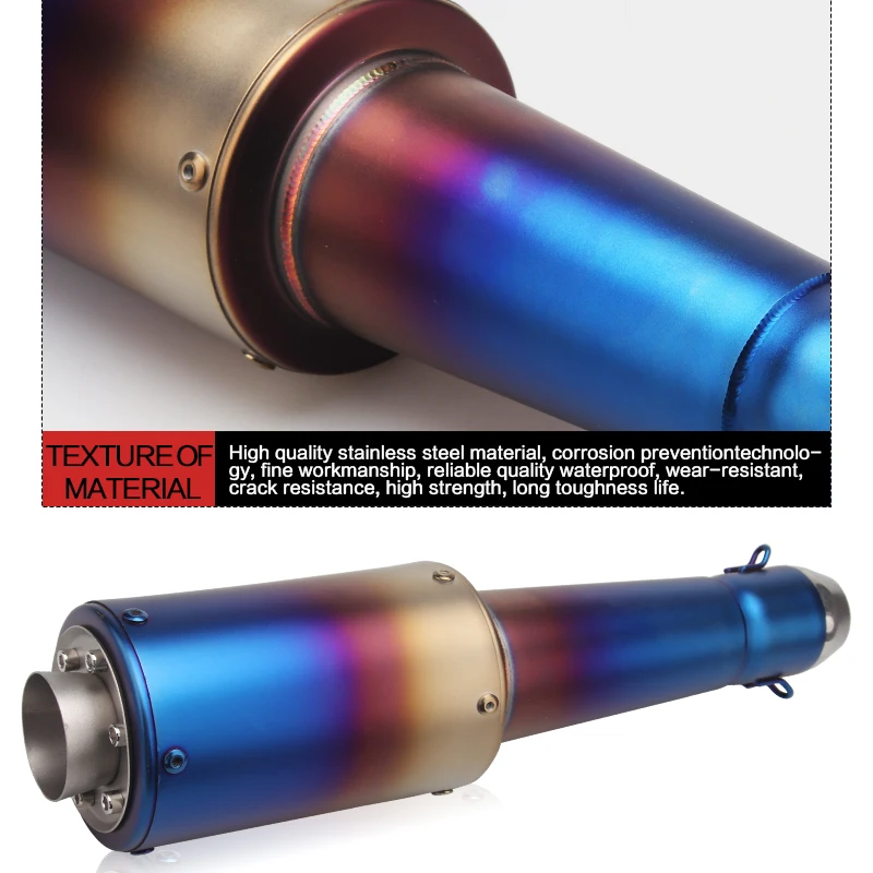 Выхлопная труба мотоцикла глушитель выхлопной трубы 36 мм/48 мм/51 мм - купить по