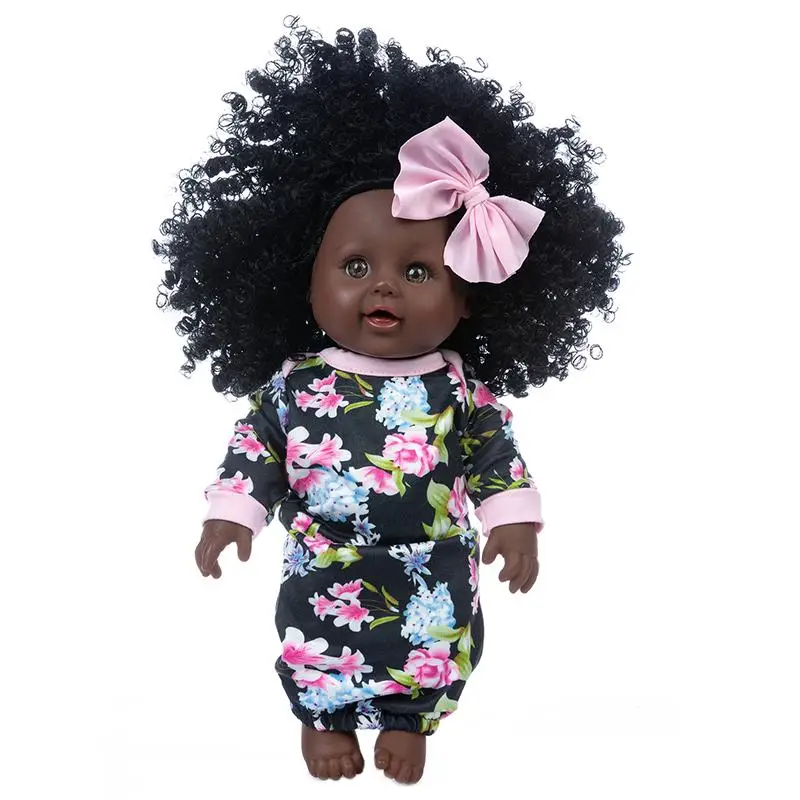 

Black Doll African Girl Baby Doll Best Gift Toy With clothes for 3-6 Years Old Kids Best Gift Toy Christmas Gifts 30CM