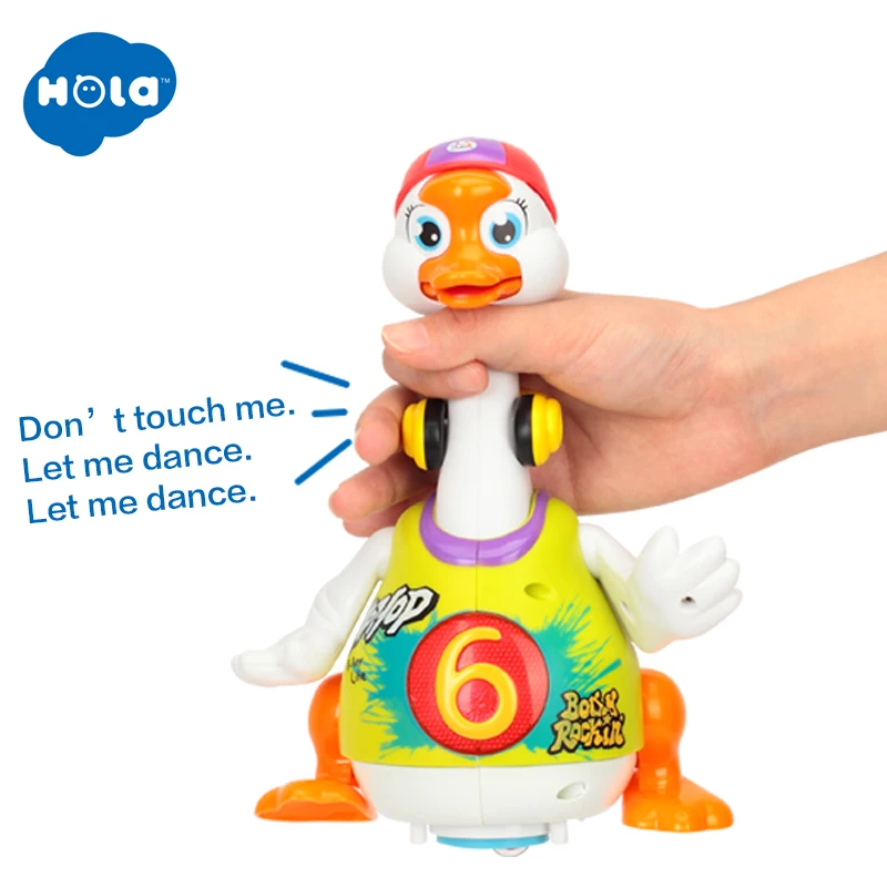 HOLA TOYS 828 детские игрушки Электрический хип-поп танец чтение и кукольный театр и интерактивные качели Гусь Дети Обучающие игрушки, подарки