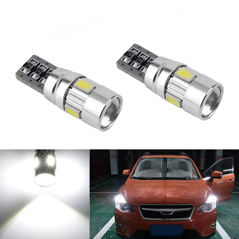 2x T10 светодиодный W5W samsung Автомобильный ламповый фонарь для Subaru Импреза Легаси XV