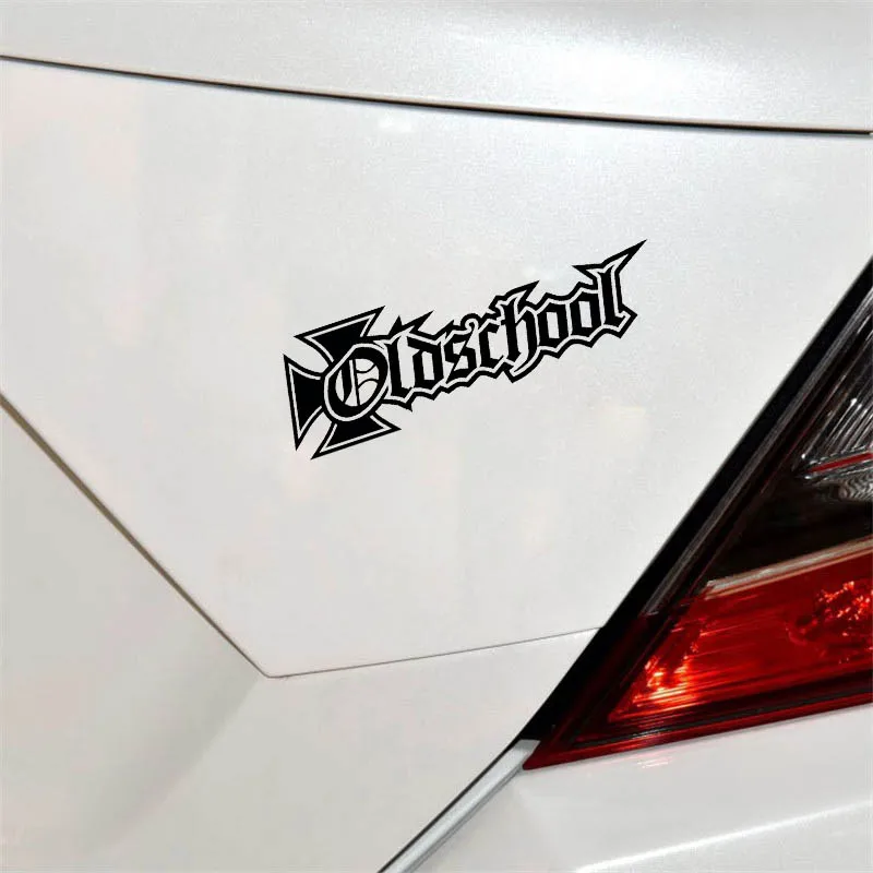 

Car Styling OLD SCHOOL Car Stickers Decals Waterproof Sunscreen Motorcycle Accessories Pvc 15cm X 5cm