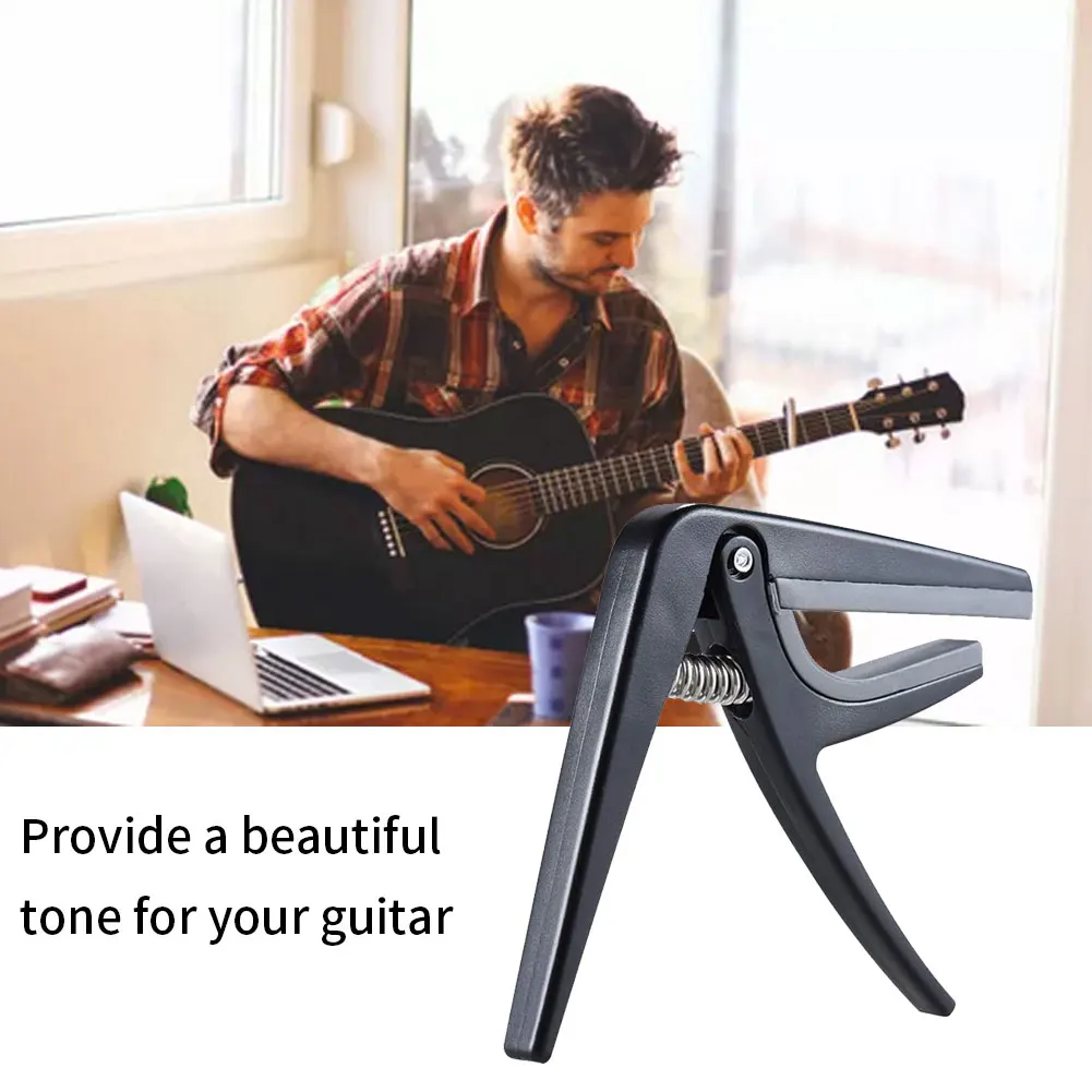 

Ukulele Capo Professional Ukulele Capo 4 Strings Guitar Capos Single-Handed Quick Change Ukelele Capo Guitar Parts Accessories