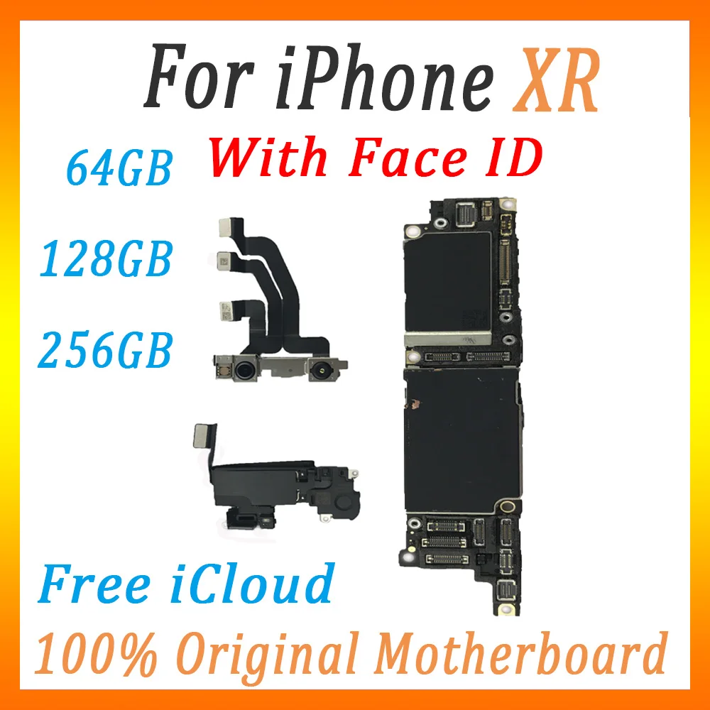 Оригинальная разблокированная материнская плата для iPhone XR с/без лица ID, MB для iPhone X R материнская плата отлично работает все функции