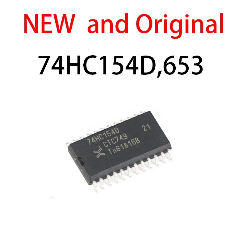 10 шт./лот оригинальный и аутентичный с 74HC154D 653 SOIC 24 на возраст от 4 до 16 лет линейный