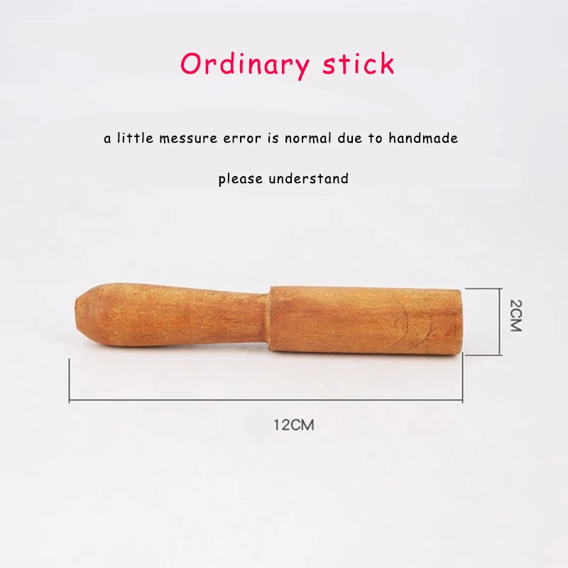 about 12cm long Поющая чаша молоток Непальский ручной работы Будда металлическая чаша палка с войлоком Будда звук чаша ремень кожаный шлифовальный стержень молоток стук - Цвет: about 12cm long