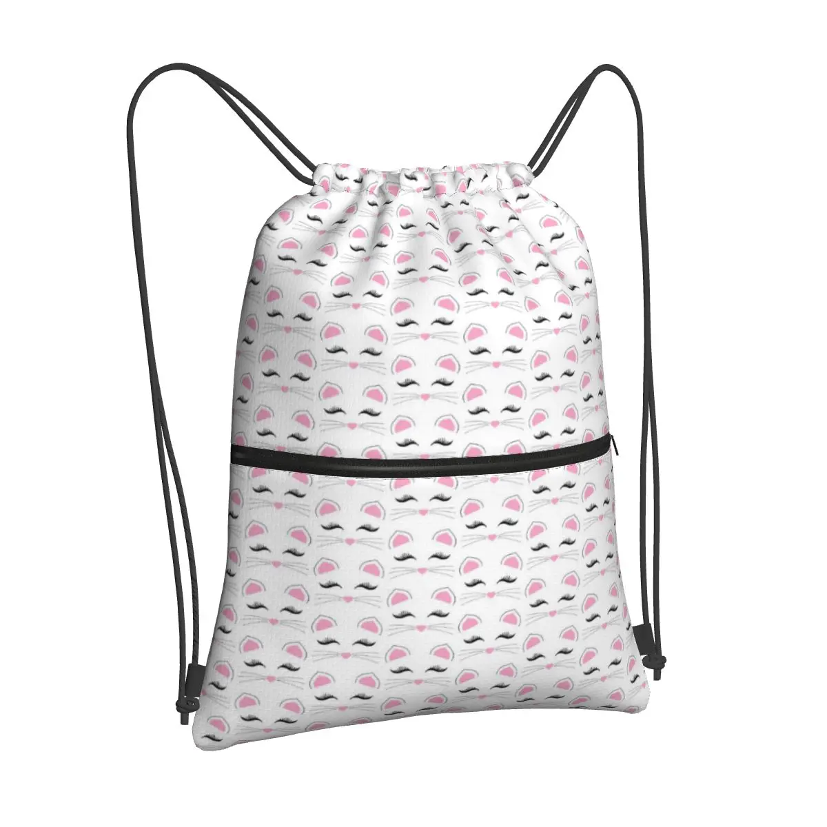 

Men's and women's drawstring backpacks, men's and women's floral backpacks, printed travel and fitness shopping bags