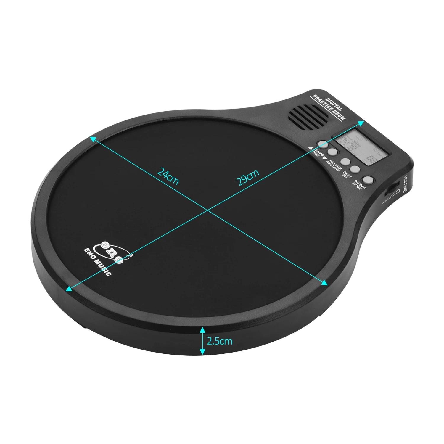 Электронный барабанный коврик цифровой тренировочный барабан с счетом скорости