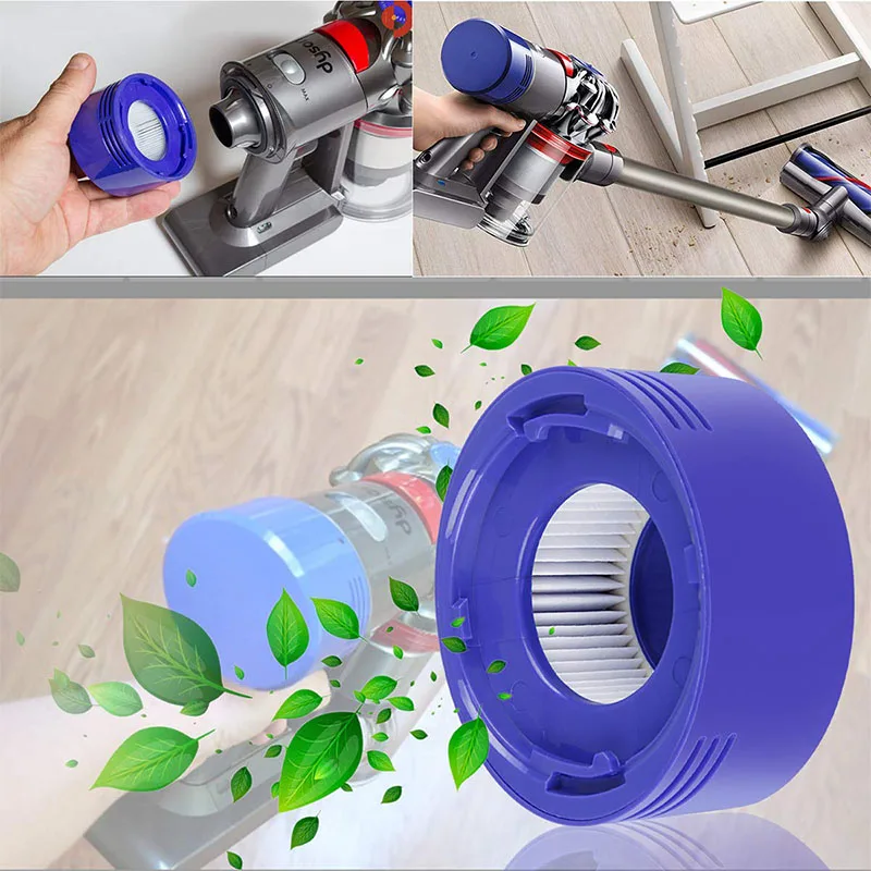 2 Pack Pre-Filters and 2 Pack HEPA Post-Filters Replacements Compatible Dyson V8 and V7 Cordless Vacuum Cleaners