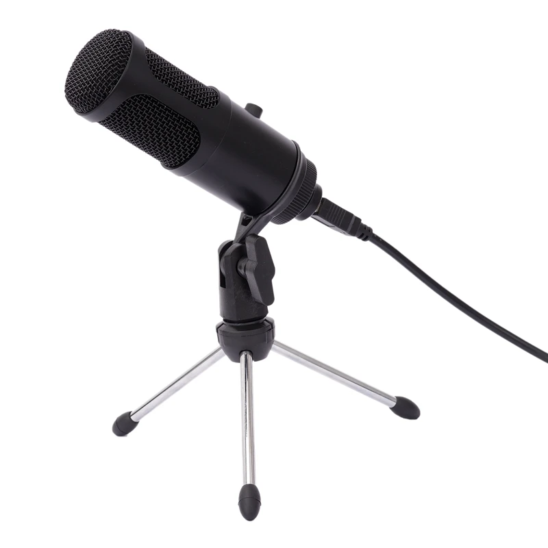 

Professional USB Capacitor Microphone Computer Recording Microphone with Volume Adjusting Microphone for PC Notebook Computer