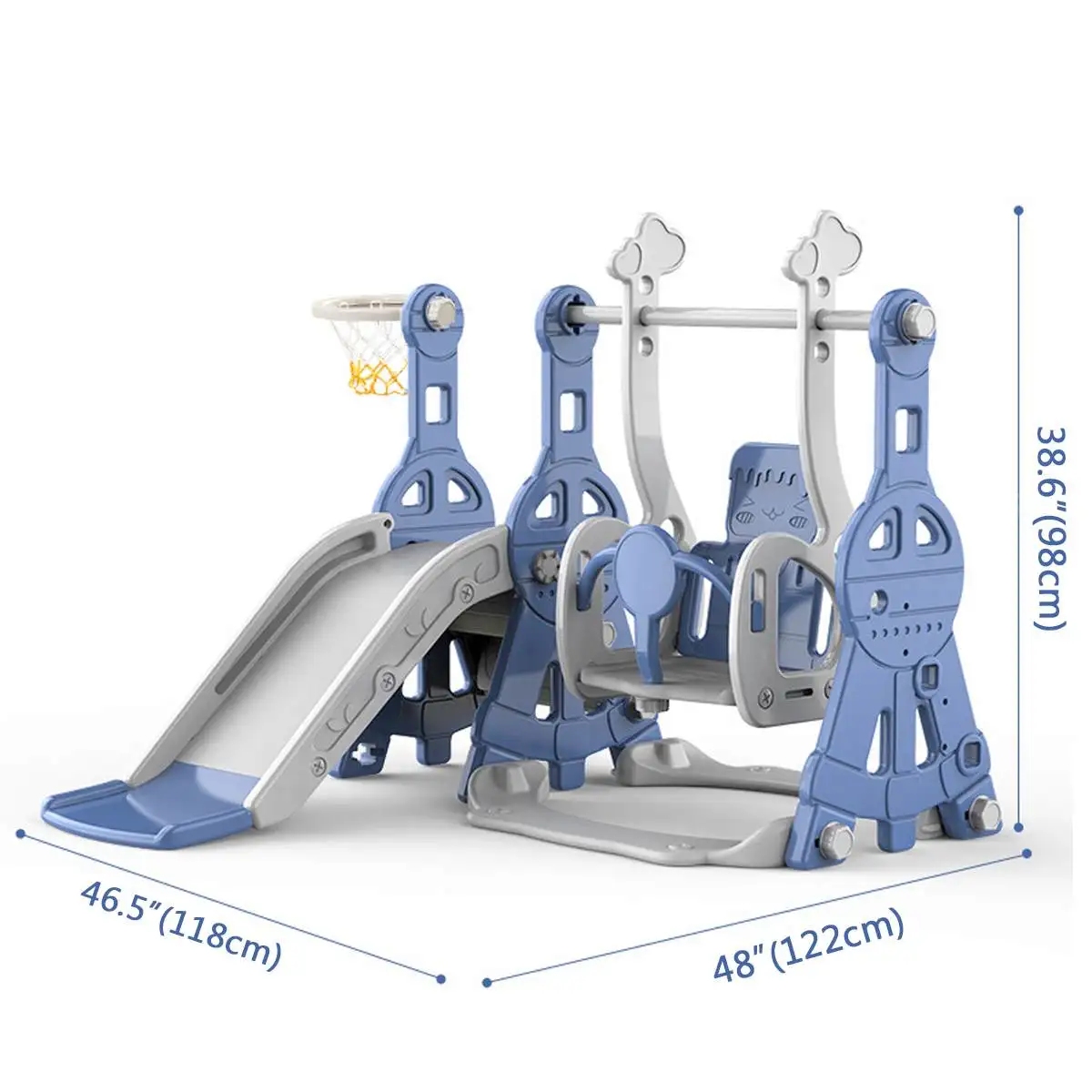 

3 IN 1 Children Slide and Swing Combination kids Indoor Playground Kindergarten Baby Outdoor Plastic Multifunctional Slide Swing