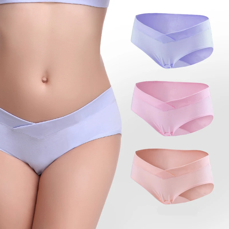 3 шт./лот нижнее Белье для беременных трусики женщин одежда u образные трусы с