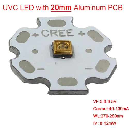 

UVC LED лампа 3535 275nm veromount