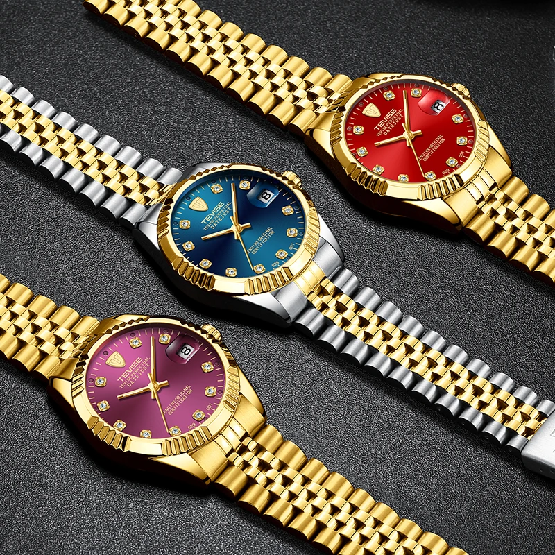 Мужские часы TEVISE автоматические механические из нержавеющей стали