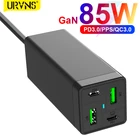 Устройство зарядное URVNS сетевое с 4 USB-портами, 85 Вт, 65 Вт