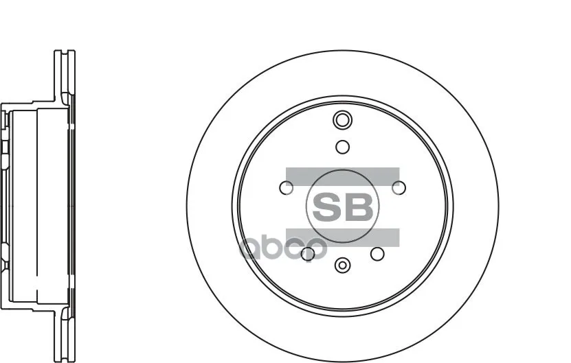 Диск Тормозной Задний Chevrolet Captiva/Opel Antara /Vent D=303mm Sangsin Brake Sd3039 brake арт. SD3039 | Автомобили