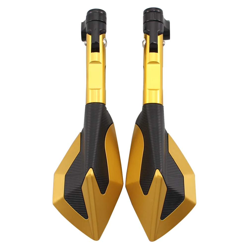 Универсальные золотые боковые зеркала заднего вида для мотоциклов YAMAHA YS 150 Tmax 530